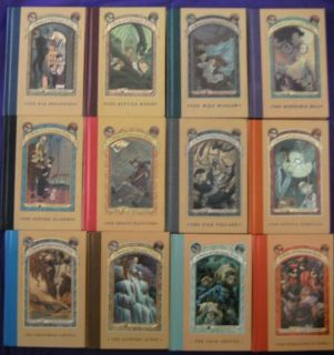 Lot of 12 Lemony Snicket Series of Unfortunate Events Books HB #s 6 12