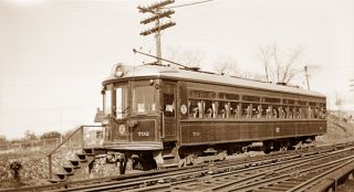Lehigh Valley Transit Trolley Rail Car Photo
