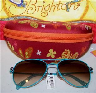 New Brighton Uptown Girl Blue Aviator Sunglasses