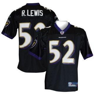 Baltimore Ravens Ray Lewis Premier Black Jersey XXL