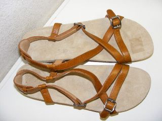 Tatami Birkenstock Leyla Womens 11 Sandal Brown Leather Strappy Buckle
