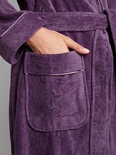 Linea Velour long robe Purple   