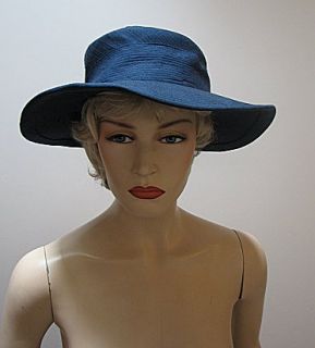 VNG Ladies Navy Blue Hat Bergdorf Goodman Made to Order
