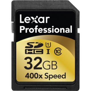 Lexar 32 GB SDHC Professional Class 10 400x UHS I SD Memory Card