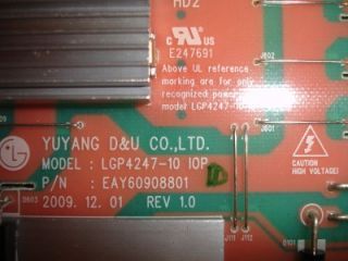 LG 47LE8500 Power Supply PT EAY60908801 VLC