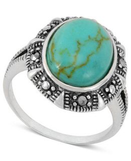 Genevieve & Grace Sterling Silver Ring, Turquoise (3 1/10 ct. t.w