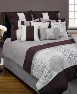 Rose Collage 12 Piece Comforter Sets   Bed in a Bag   Bed & Bath