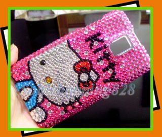 LG T Mobile G2X P990 H Pink Hello Kitty Bling Hard Case
