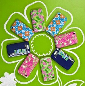 Lilly Pulitzer iPhone Phone 4G Cover Navy Bloomers