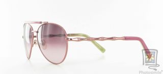 New Lilly Pulitzer Carla Pink Sunglass Frame Metal Aviator Sunglasses