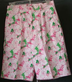 Vintage Lilly Pulitzer Fully Lined Shorts Sz 8 Mint Co