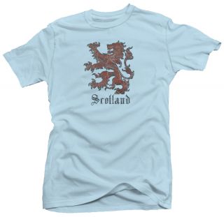 Scotland Rampant Lion Scottish Retro Grunge New T Shirt