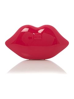 Lulu Guinness Persepex lips clutch bag   
