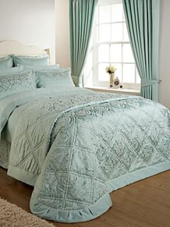 Christy Everett bedspread double sea green   