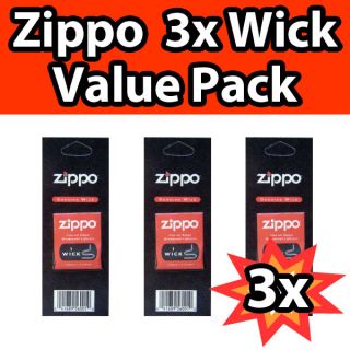 Zippo Lighter Wick Genuine Value Pack Economy 3 Pack Set Wicks New