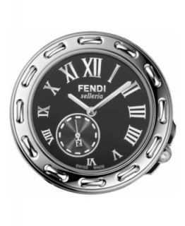 Fendi Watch Strap, Womens Selleria Silver Teju Lizard Leather