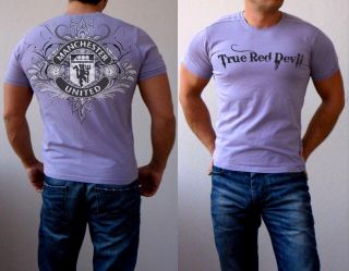 New Manchester United T Shirt Football Graphic Tattoo Slim Fit Man UTD