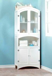 Cupboard Medicine Cabinet Linen Closet Hutch Bath Storage Furniture