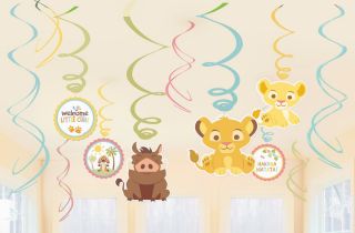 Disney Lion King Baby Hanging Swirl Decorations