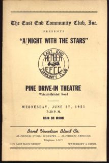 Pine Drive in Night with The Stars Waterbury Ct 1951
