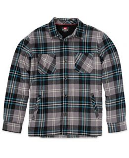 Quiksilver Shirt, Long Sleeve Sherpa Lined Wind Sweep Flannel