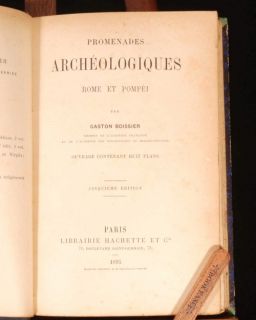 1895 Promenades Archéologiques by Gaston Boissier