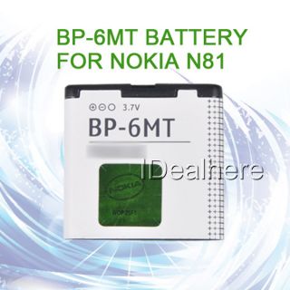BP 6MT Lithium ion Li ion Polymer Battery For Nokia N81 8GB N82 E51
