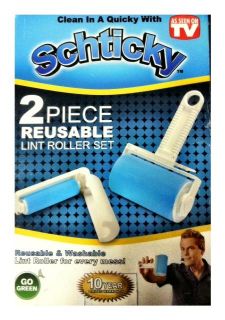 Schticky 2 Piece Reusable Lint Roller Set as Seen on TV