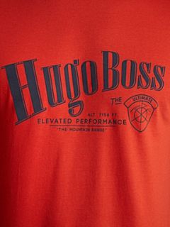Hugo Boss Printed front t shirt Red   