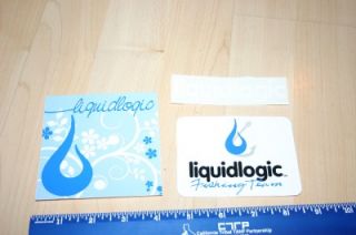 Liquid Logic Kayak Stickers oldies But Goodies Very RARE You Get All 3