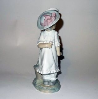Lladro Signed Porcelain Figurine Girl Boy