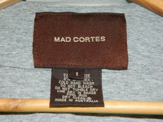 Mad Cortes by Lisa HO Womens Grey Bolero Jacket Top Sz 1 or 10