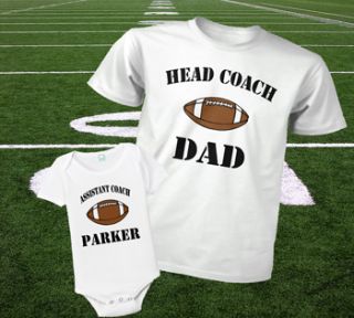 Set Personal Dad Football Head Coach Assistant Coach T Shirt