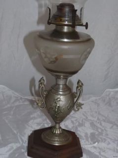 Cast Iron Base Nickel Frosted Glass Star Font Lomax 1861 Venus