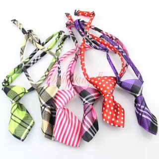 London Plaid Pet Dog Cat Handmade Bow Tie Necktie Clothes Costume 6
