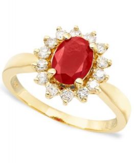 Royalty Inspired by Effy Collection 14k Gold Ring, Ruby (1 3/8 ct. t.w
