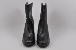 Harley Davidson Lizabeth Black Leather Studded Boots Heels Size 8 5