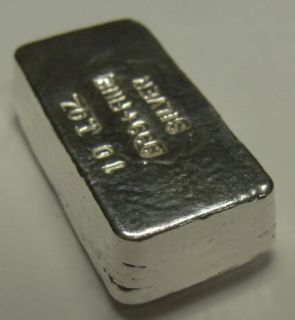 Silver 10 Troy oz Loaf Style Ingot 999 Fine Made in USA