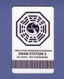 Dharma Initiative Research Access Card Lost Cosplay