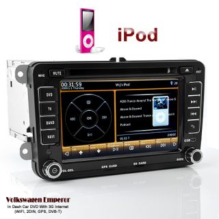 Volkswagen Passat B7 Car DVD Player 2Din GPS TV iPod 3G