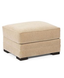 Devon Fabric Ottoman, 27W x 22D x 18H   furniture