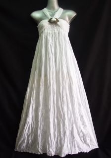 Dye white Dress Long Skirt Summer Maternity 2 in 1 s M L XL
