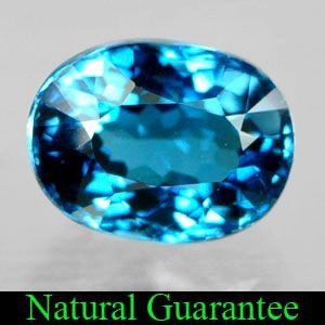 01 Ct Oval Shape Natural London Blue Topaz Gemstone