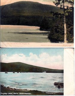 Loon Lake Bemis MT Rangely Me Unused Postcards