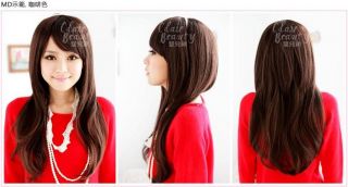 Party Cute Bangs Natural Curly Wavy Long Hair Wigs S0005 LW774A