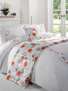 Linea Ribbon floral bed in a bag in coral   