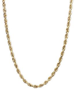 14k Gold Necklace, 20 Seamless Rope   Necklaces   Jewelry & Watches