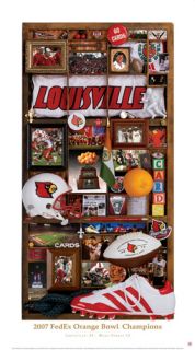Louisville Cardinals Football Orange Bowl Poster Print