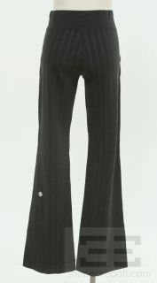 Lululemon Black Pinstriped Lounge Pants Size 4