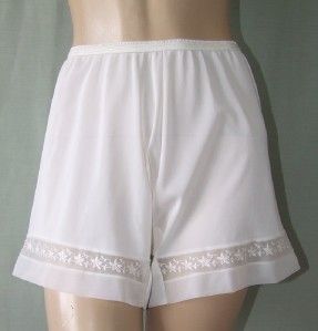 Lorraine Vintage Sheer White Nylon French Knickers Panties M US 5